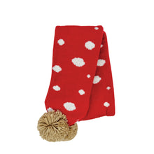 Load image into Gallery viewer, Toadstool Knitted Scarf