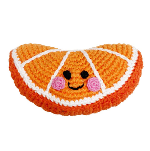 Friendly Orange Slice Rattle