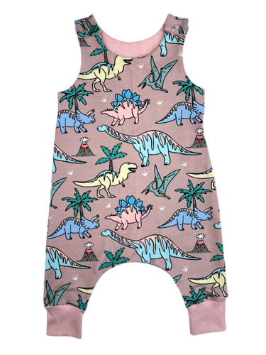 Rose Dinosaur Romper