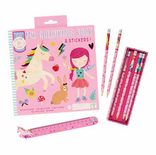 Load image into Gallery viewer, MY COLOURING BOOK (RAINBOW FAIRY) | SCENTED COLOURING BOOK WITH STICKERS | FLOSS &amp; ROCK