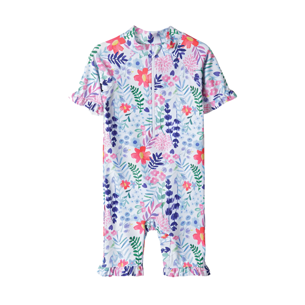 Floral Short Sleeve All In One Rash Suit