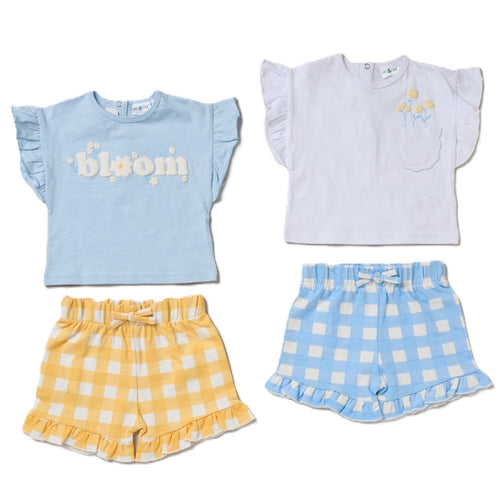 Bloom 4 Piece Short and T Shirt Set
