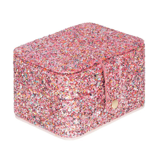 Confetti Pink Glitter Jewellery Box