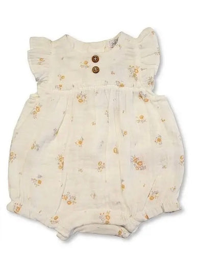 Muslin Cotton Flower Romper
