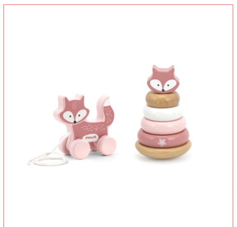 Pull along stacking set (fox)