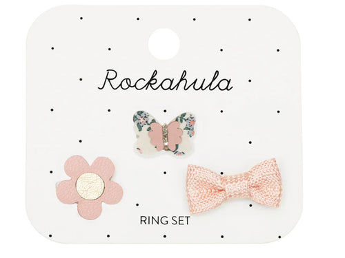 Flora Butterfly Ring Set