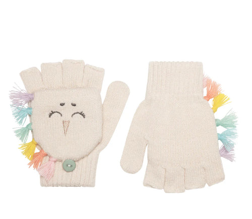 Rainbow Unicorn Knitted Gloves