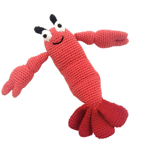 Crochet Toy Handmade Fairtrade Lobster Rattle