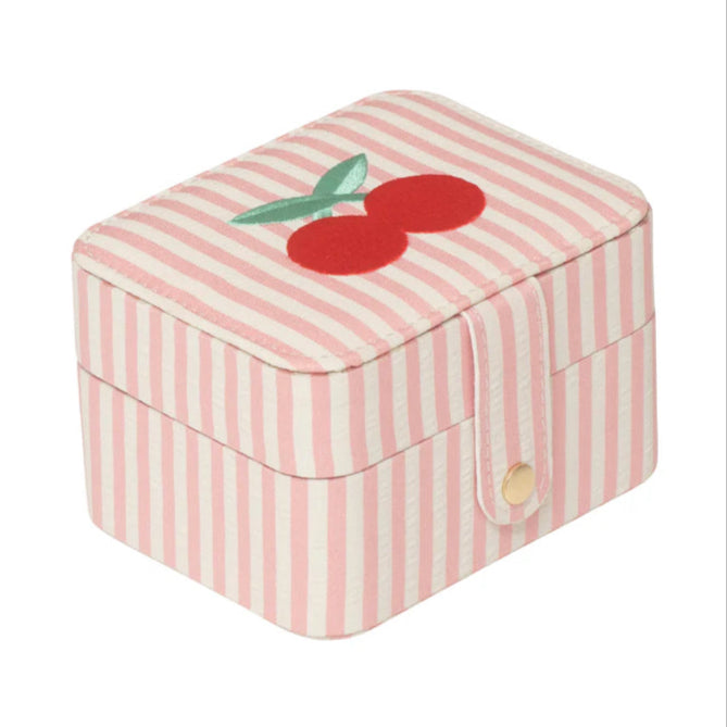 Stripey Cherry Jewellery Box