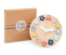 Load image into Gallery viewer, Wooden Puzzle Clock