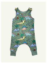 Load image into Gallery viewer, Green Dinosaur Romper