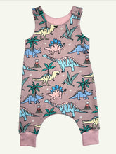 Load image into Gallery viewer, Rose Dinosaur Romper