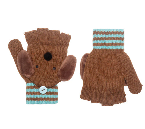 Morris Sausage Dog Knitted Gloves