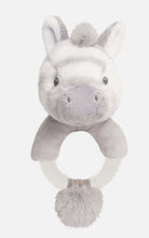 Load image into Gallery viewer, Zebra Cuddle Ring Rattle
