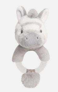 Zebra Cuddle Ring Rattle