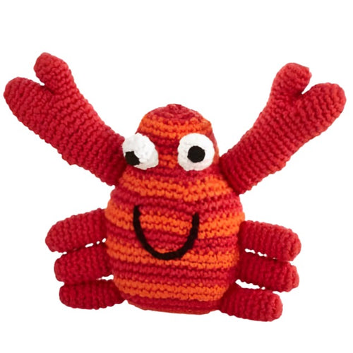 Crochet Toy Handmade Fairtrad Crab Rattle