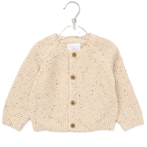 BABY BEAR COTTON KNIT CARDIGAN