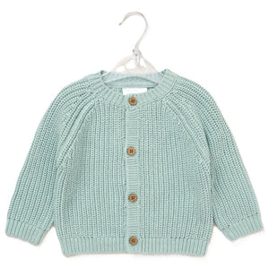 LITTLE STAR COTTON KNIT CARDIGAN