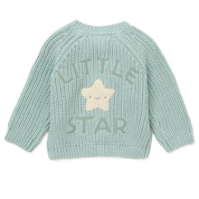 Load image into Gallery viewer, LITTLE STAR COTTON KNIT CARDIGAN