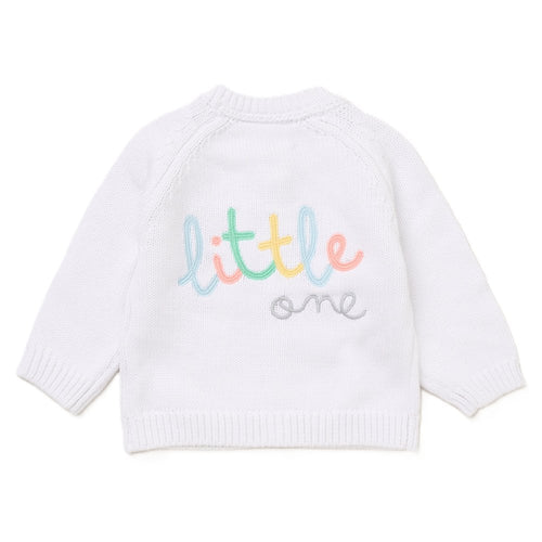 LITTLE ONE COTTON KNIT CARDIGAN