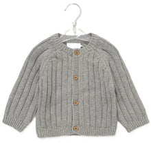 Load image into Gallery viewer, HELLO WORLD COTTON KNIT CARDIGAN