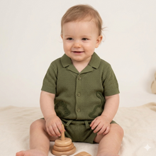 Load image into Gallery viewer, Dinosaur Khaki Short Set