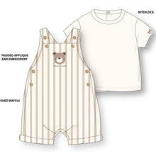 Load image into Gallery viewer, Beary Cute Dungaree Set