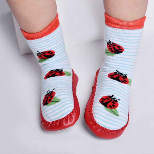 Ladybird Moccasin Slippers