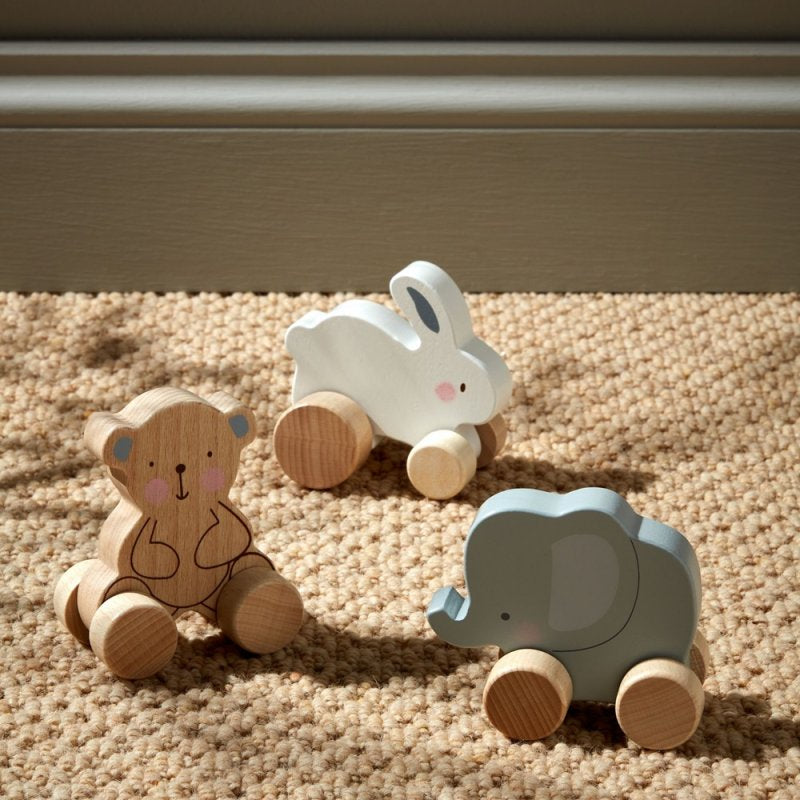BAMBINO WOODEN TOY PUSH ANIMALS