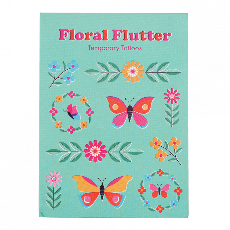 Floral Flutter Tattoo