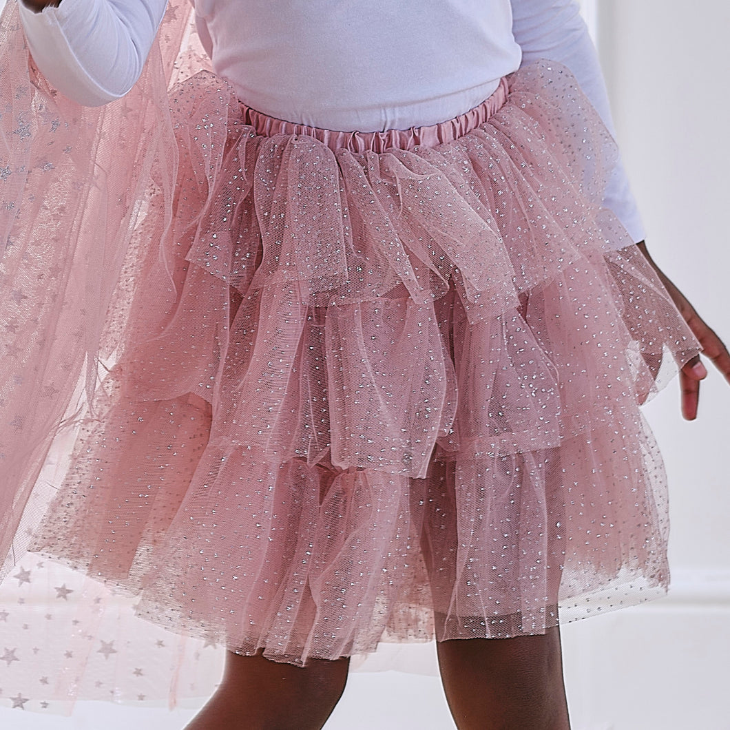 Little Rays - pink and silver fairy princess tutu