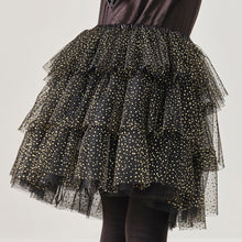 Load image into Gallery viewer, Little Rays Black &amp; Gold Sparkle Dress Up Tutu