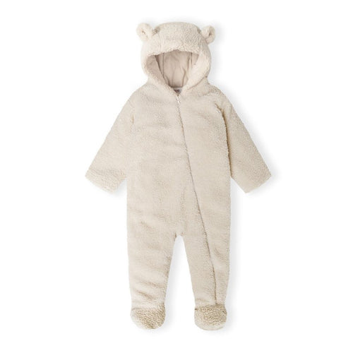 Beige Teddy Snowsuit