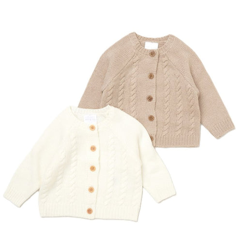 Cream and Beige Neutral 2 Pack Cardigan