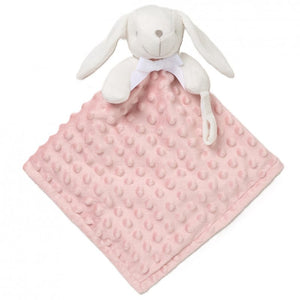 BUNNY BUBBLE VELOUR COMFORTER - DUSKY PINK