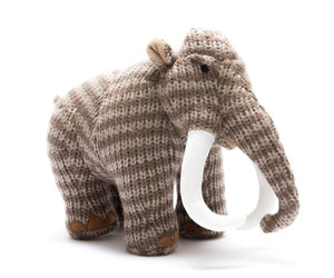 Knitted woolly mammoth dinosaur