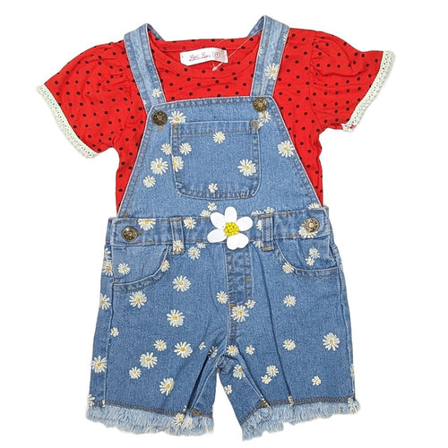 Denim Daisy Dungaree Short