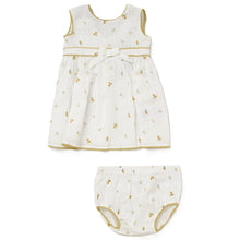 Load image into Gallery viewer, BABY GIRLS MUSLIN FLORAL FABRIC DRESS &amp; PANT SET