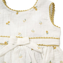 Load image into Gallery viewer, BABY GIRLS MUSLIN FLORAL FABRIC DRESS &amp; PANT SET