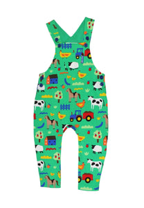 Hillside Print Dungarees