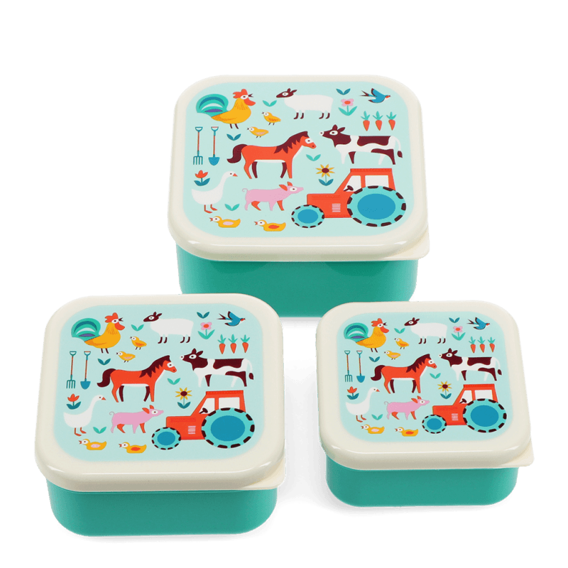 Farmyard Set of 3 Lunch Boxes