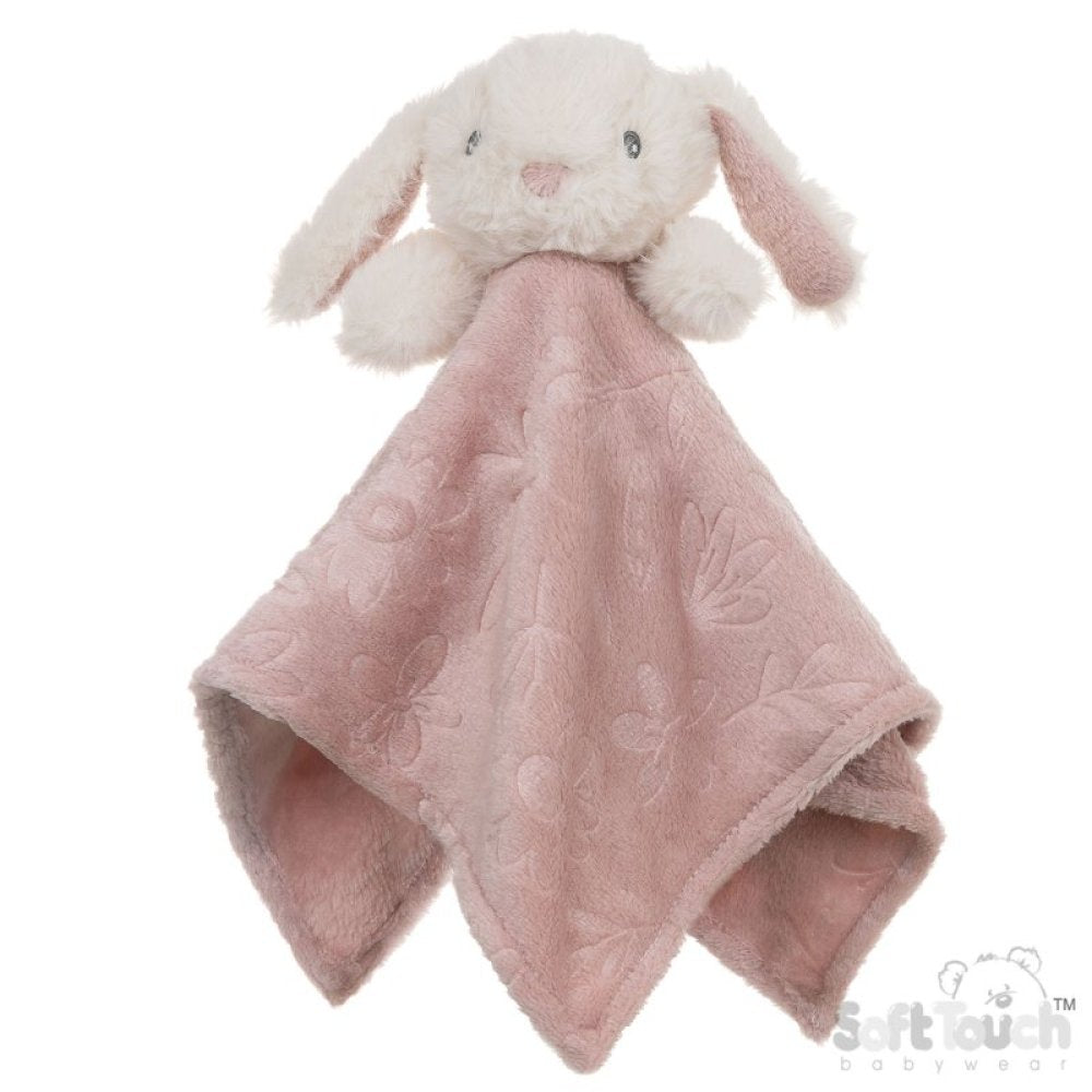 Dusty pink bunny comforter