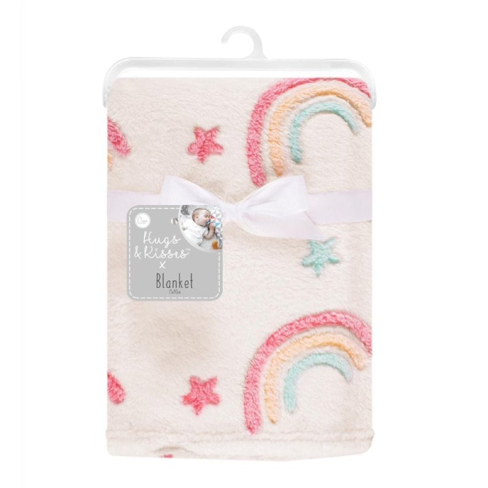 Rainbow fleece blanket