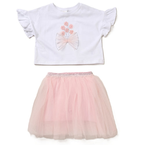 Flower T Shirt and Tutu Set