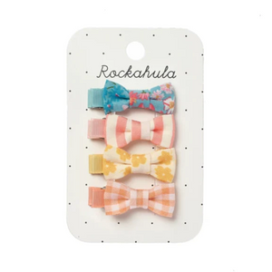 Heidi Floral Mini Bow Clip Set