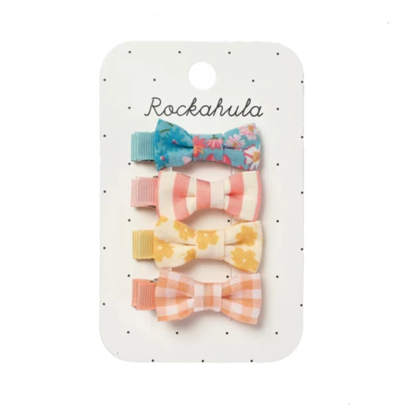Heidi Floral Mini Bow Clip Set