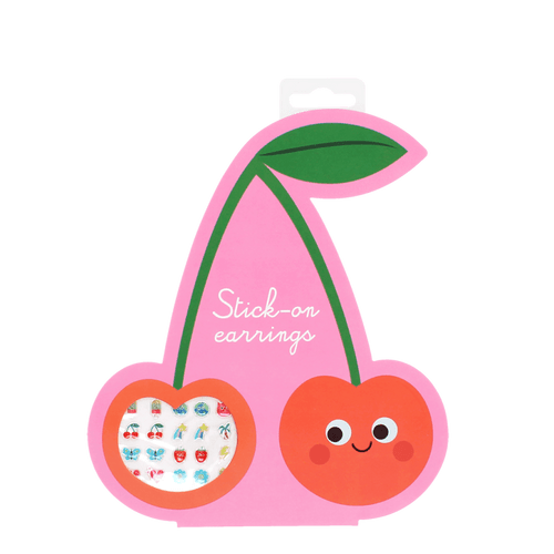 Cherry Stick On Earrings