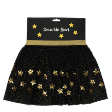 Load image into Gallery viewer, Children’s Tutu Dress Up Skirt Gold Stars