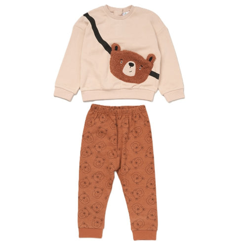 Bear Jogger and Sweatshirt Outfit
