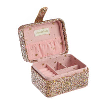 Load image into Gallery viewer, Confetti Glitter Gold Jewellery Box